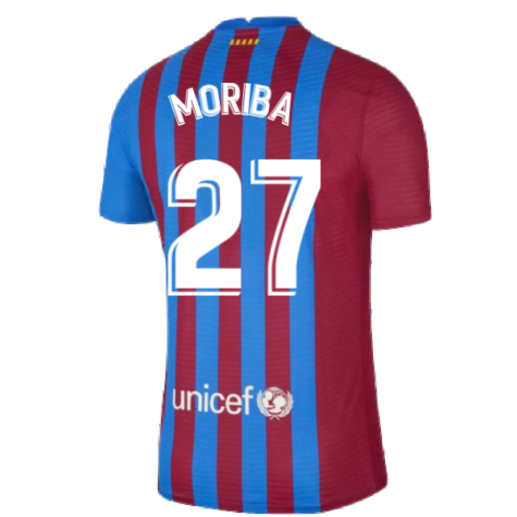 2021-2022 Barcelona Vapor Match Home Shirt (MORIBA 27)