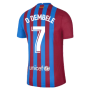 2021-2022 Barcelona Vapor Match Home Shirt (O DEMBELE 7)
