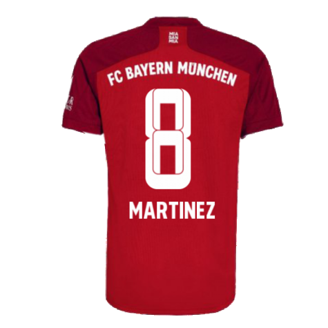 2021-2022 Bayern Munich Home Shirt (MARTINEZ 8)