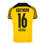 2021-2022 Borussia Dortmund Authentic Home Shirt (AKANJI 16)