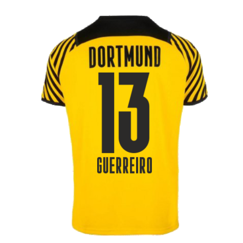 2021-2022 Borussia Dortmund Authentic Home Shirt (GUERREIRO 13)