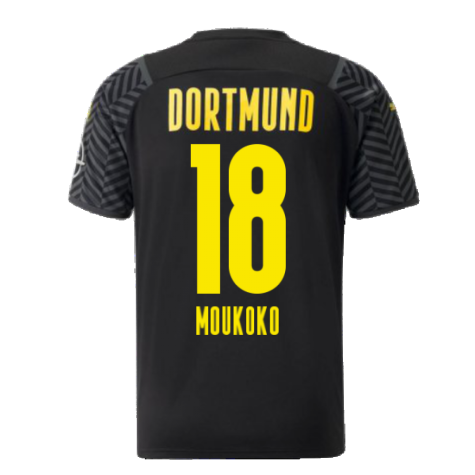 2021-2022 Borussia Dortmund Away Shirt (MOUKOKO 18)