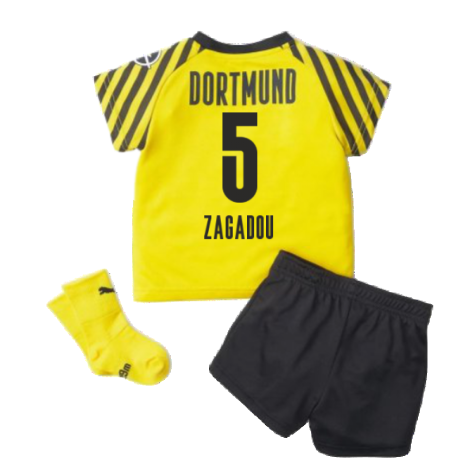 2021-2022 Borussia Dortmund Home Baby Kit (ZAGADOU 5)