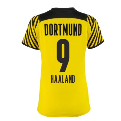 2021-2022 Borussia Dortmund Home Shirt (Ladies) (HAALAND 9)