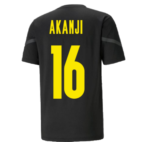 2021-2022 Borussia Dortmund Pre Match Shirt (Black) - Kids (AKANJI 16)