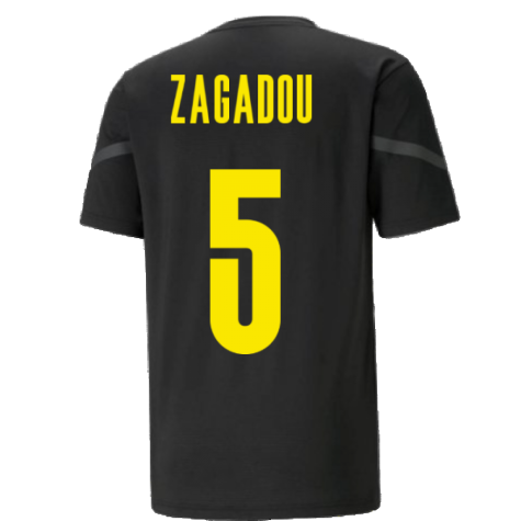 2021-2022 Borussia Dortmund Pre Match Shirt (Black) - Kids (ZAGADOU 5)