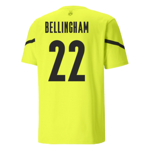 2021-2022 Borussia Dortmund Pre Match Shirt (Yellow) (BELLINGHAM 22)