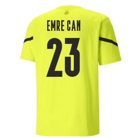 2021-2022 Borussia Dortmund Pre Match Shirt (Yellow) (EMRE CAN 23)