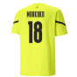 2021-2022 Borussia Dortmund Pre Match Shirt (Yellow) (MOUKOKO 18)