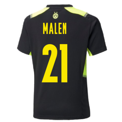 2021-2022 Borussia Dortmund Training Jersey (Black) (MALEN 21)