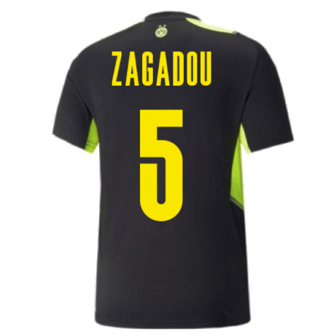 2021-2022 Borussia Dortmund Training Jersey (Black) (ZAGADOU 5)
