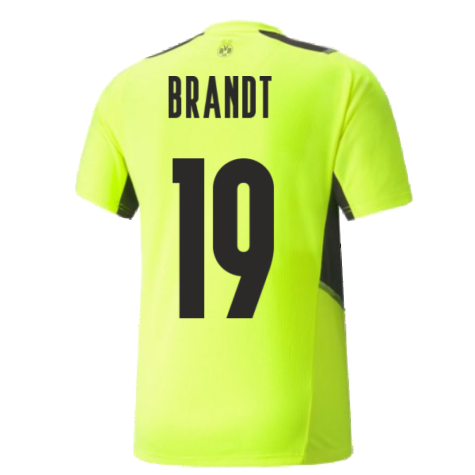 2021-2022 Borussia Dortmund Training Jersey (Yellow) (BRANDT 19)