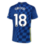 2021-2022 Chelsea Home Shirt (Kids) (GIROUD 18)