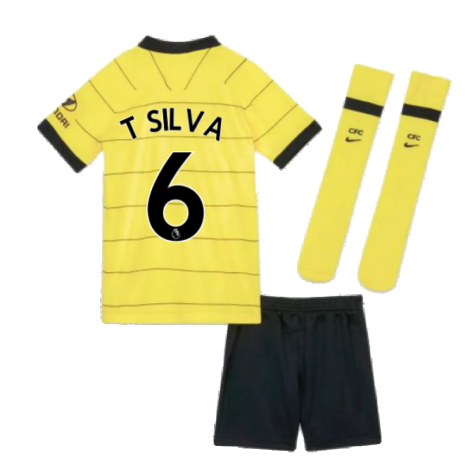 2021-2022 Chelsea Little Boys Away Mini Kit (T SILVA 6)