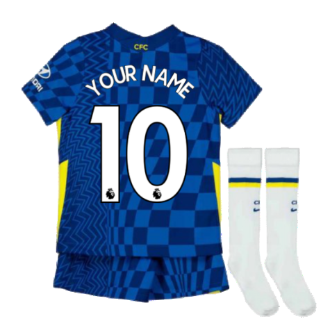 2021-2022 Chelsea Little Boys Home Mini Kit (Your Name)