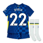 2021-2022 Chelsea Little Boys Home Mini Kit (ZIYECH 22)