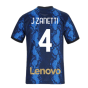 2021-2022 Inter Milan Home Shirt (Kids) (J ZANETTI 4)