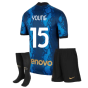 2021-2022 Inter Milan Little Boys Home Kit (YOUNG 15)