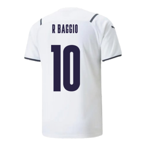 2021-2022 Italy Away Shirt (R BAGGIO 10)