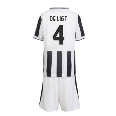 2021-2022 Juventus Home Mini Kit (DE LIGT 4)