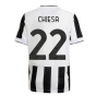 2021-2022 Juventus Home Shirt (Kids) (CHIESA 22)