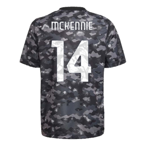 2021-2022 Juventus Pre-Match Training Shirt (Grey) (McKENNIE 14)