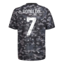 2021-2022 Juventus Pre-Match Training Shirt (Grey) (RONALDO 7)