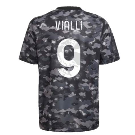 2021-2022 Juventus Pre-Match Training Shirt (Grey) (VIALLI 9)
