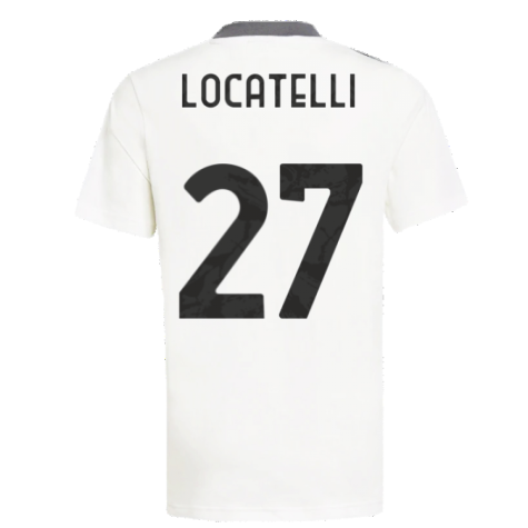 2021-2022 Juventus Training Shirt (White) - Ladies (LOCATELLI 27)