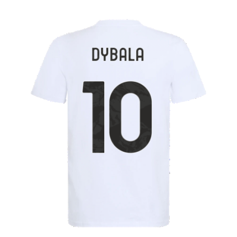 2021-2022 Juventus Training T-Shirt (White) (DYBALA 10)