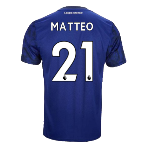 2021-2022 Leeds Away Shirt (MATTEO 21)
