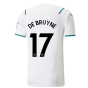 2021-2022 Man City Authentic Away Shirt (DE BRUYNE 17)