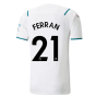 2021-2022 Man City Authentic Away Shirt (FERRAN 21)