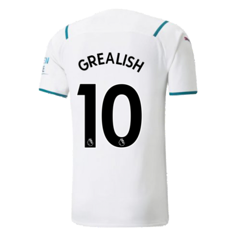 2021-2022 Man City Authentic Away Shirt (GREALISH 10)
