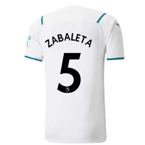 2021-2022 Man City Authentic Away Shirt (ZABALETA 5)