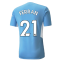2021-2022 Man City Authentic Home Shirt (FERRAN 21)