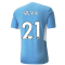 2021-2022 Man City Authentic Home Shirt (SILVA 21)