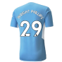 2021-2022 Man City Authentic Home Shirt (WRIGHT PHILLIPS 29)
