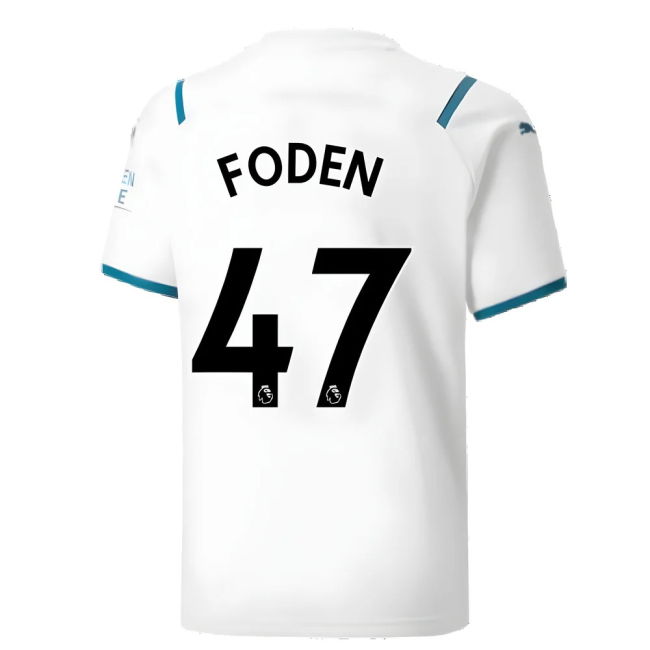 2021-2022 Man City Away Shirt (Kids) (FODEN 47)
