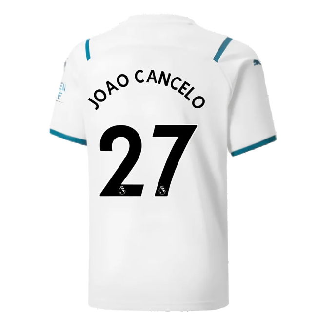 2021-2022 Man City Away Shirt (Kids) (JOAO CANCELO 27)