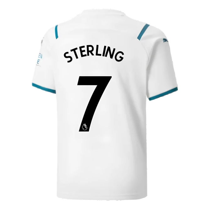 2021-2022 Man City Away Shirt (Kids) (STERLING 7)