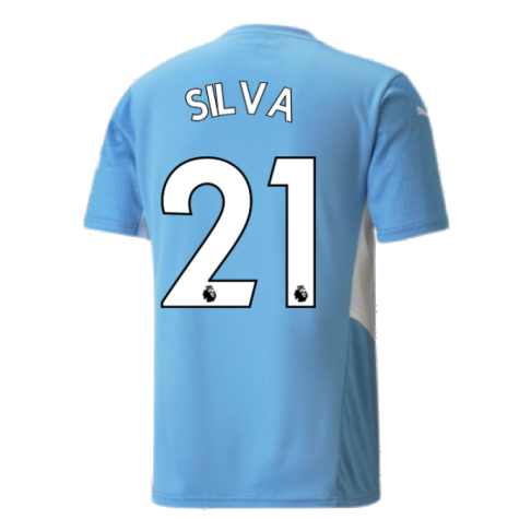 2021-2022 Man City Home Shirt (SILVA 21)
