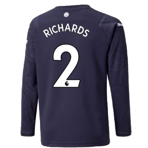 2021-2022 Man City Long Sleeve 3rd Shirt (Kids) (RICHARDS 2)