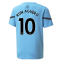 2021-2022 Man City Pre Match Jersey (Light Blue) (KUN AGUERO 10)