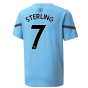2021-2022 Man City Pre Match Jersey (Light Blue) (STERLING 7)