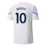 2021-2022 Man City Pre Match Jersey (White) (DICKOV 10)
