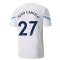 2021-2022 Man City Pre Match Jersey (White) - Kids (JOAO CANCELO 27)