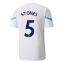 2021-2022 Man City Pre Match Jersey (White) - Kids (STONES 5)