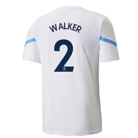 2021-2022 Man City Pre Match Jersey (White) (WALKER 2)