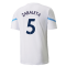 2021-2022 Man City Pre Match Jersey (White) (ZABALETA 5)